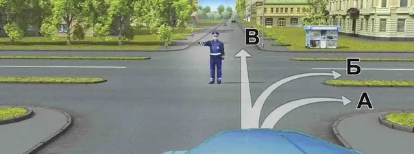 Иллюстрация к вопросу: Вам разрешено движение:
