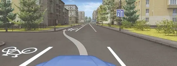Иллюстрация к вопросу: Разрешается ли Вам остановка в указанном месте?