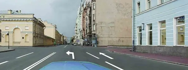 Иллюстрация к вопросу: При наличии данной разметки, нанесенной на полосе движения, Вам разрешено выполнить: