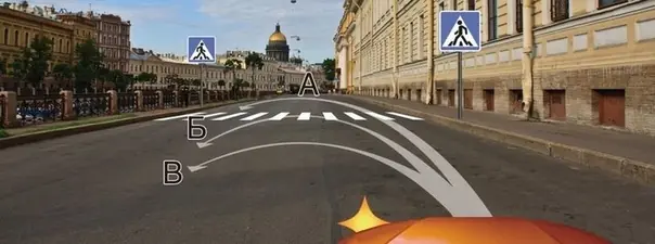 Иллюстрация к вопросу: Вам можно выполнить разворот: