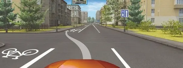 Иллюстрация к вопросу: Разрешается ли Вам остановка в указанном месте?