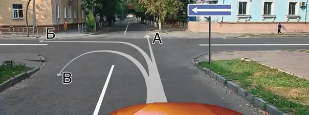 Иллюстрация к вопросу: Вам разрешается движение: