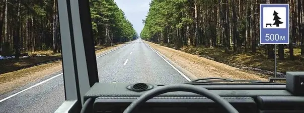 Иллюстрация к вопросу: В каком месте на данном участке дороги Вам разрешено поставить автомобиль на длительную стоянку?