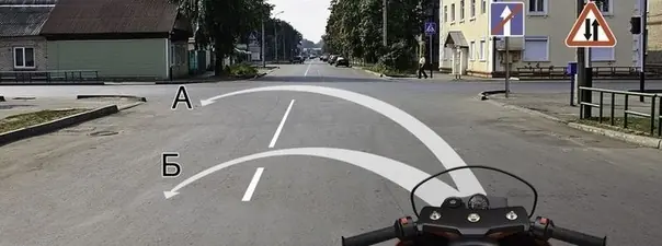 Иллюстрация к вопросу: Можно ли Вам выполнить разворот?