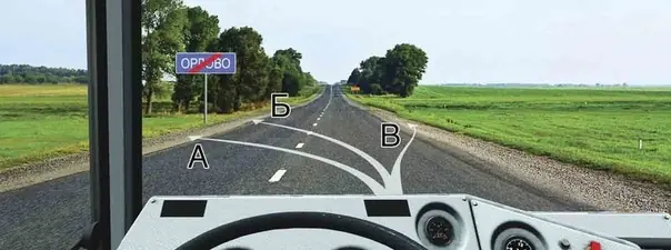 Иллюстрация к вопросу: В каком из указанных мест Вы можете поставить автобус на стоянку?