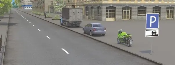 Иллюстрация к вопросу: Кто из водителей нарушил правила стоянки: