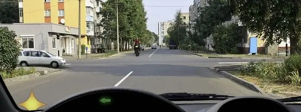 Иллюстрация к вопросу: Вы намерены повернуть налево. Ваши действия?