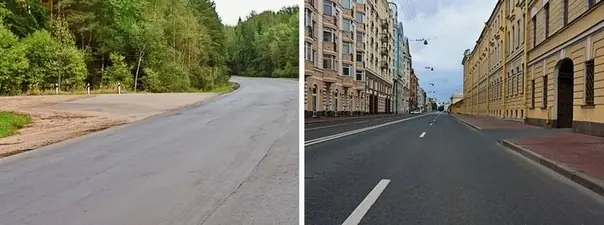 Иллюстрация к вопросу: На каком рисунке изображён перекрёсток?