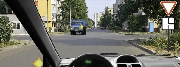 Иллюстрация к вопросу: Можете ли Вы в данной ситуации приступить к повороту налево?