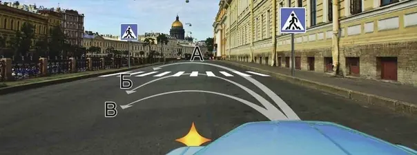 Иллюстрация к вопросу: Вам можно выполнить разворот: