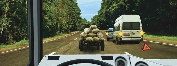 Иллюстрация к вопросу: Можно ли Вам выехать на крайнюю левую полосу в данной ситуации?