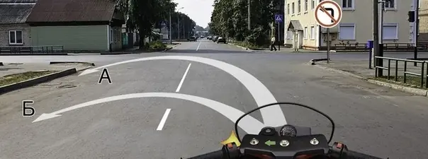 Иллюстрация к вопросу: Вы имеете право выполнить разворот: