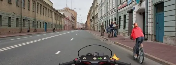 Иллюстрация к вопросу: При съезде с дороги на прилегающую справа территорию, Вы: