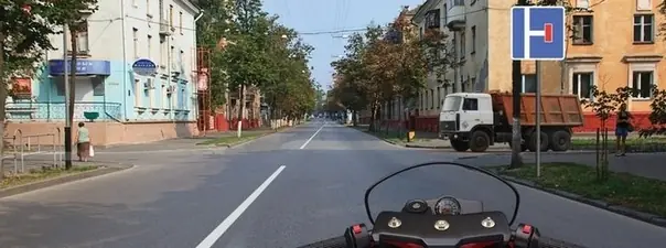 Иллюстрация к вопросу: Можно ли Вам повернуть направо на этом перекрёстке?