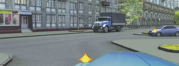 Иллюстрация к вопросу: Кому Вы должны уступить дорогу при повороте налево?