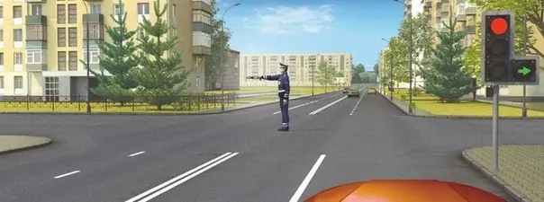 Иллюстрация к вопросу: Вам разрешается движение: