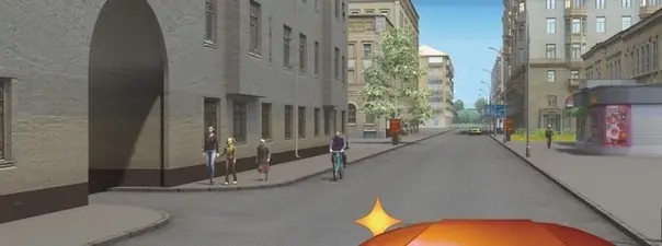 Иллюстрация к вопросу: При повороте налево для въезда во двор Вы обязаны уступить дорогу: