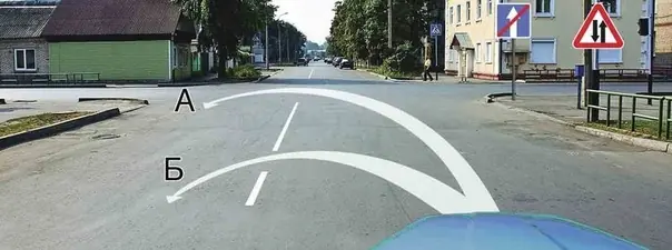 Иллюстрация к вопросу: Можно ли Вам выполнить разворот?